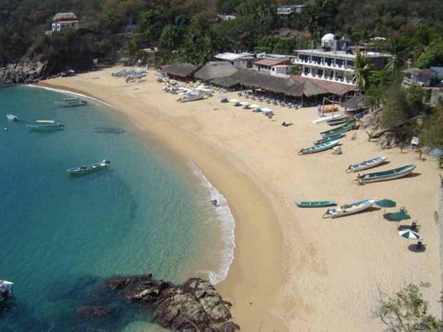 Casa Xcaanda Oceanfront With Pool Puerto Ángel Exterior foto